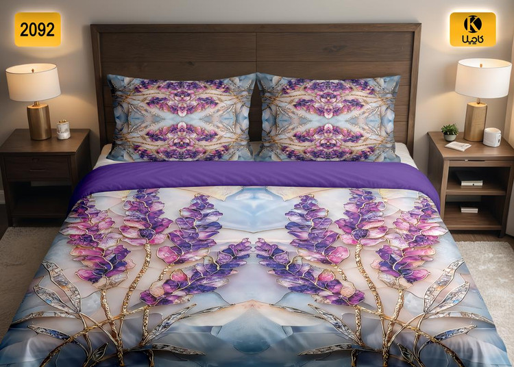 ست روتختی دو نفره مخمل - کد 2092