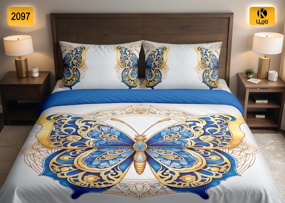 ست روتختی دو نفره مخمل - کد 2097