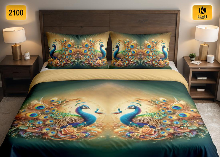 ست روتختی دو نفره مخمل - کد 2100