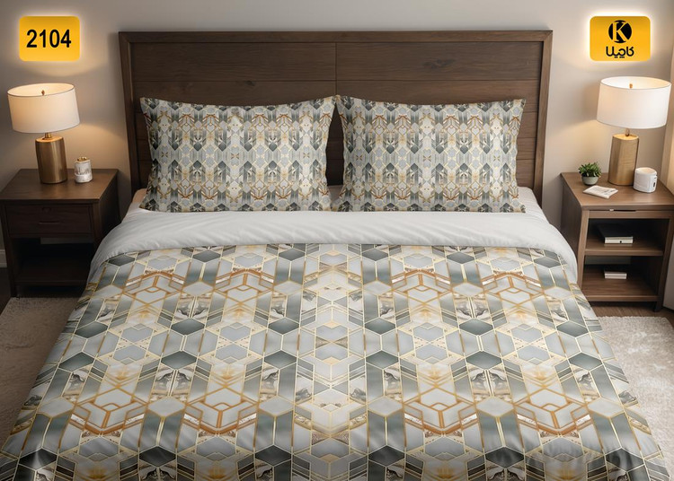 ست روتختی دو نفره مخمل - کد 2104