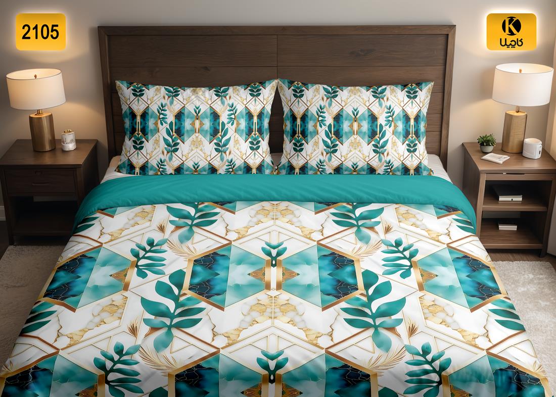 ست روتختی دو نفره مخمل - کد 2105