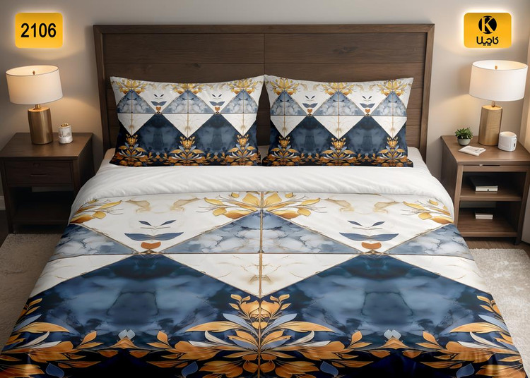 ست روتختی دو نفره مخمل - کد 2106