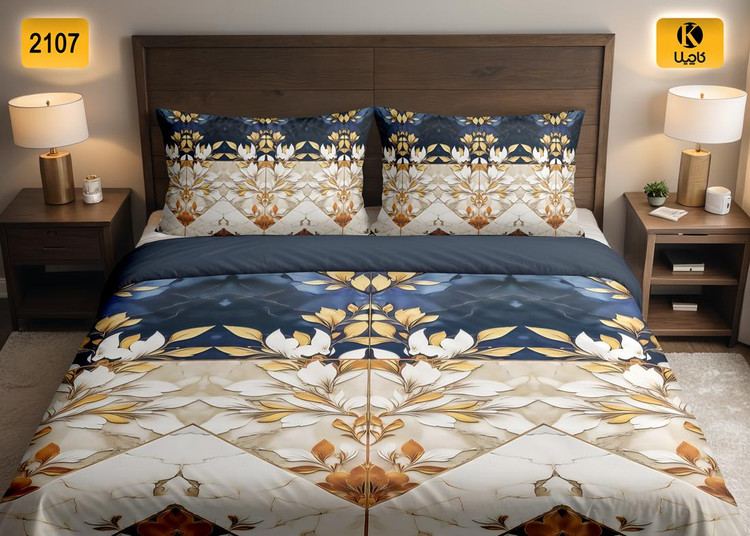 ست روتختی دو نفره مخمل - کد 2107