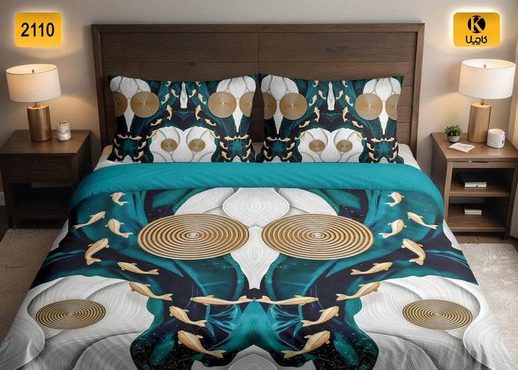 ست روتختی دو نفره مخمل - کد 2110