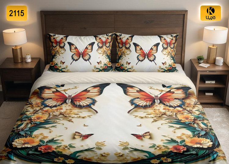 ست روتختی دو نفره مخمل - کد 2115