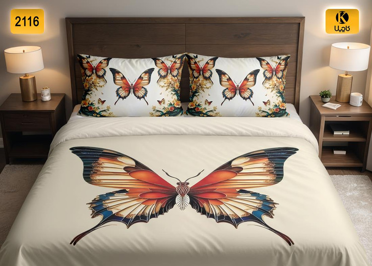 ست روتختی دو نفره مخمل - کد 2116