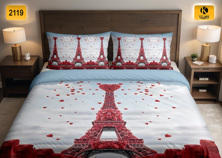 ست روتختی دو نفره مخمل - کد 2119