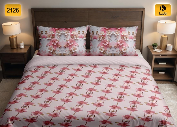 ست روتختی دو نفره مخمل - کد 2126